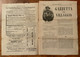 GAZZETTA DEL VILLAGGIO - N.83 6 /1/1877 - PERIODICI FRANCHI C.1 + AREZZO + BUCINE - COMPLETO CON PUBBLICITA' EPOCA - First Editions