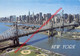Aerial View Of Queensboro Bridge Spanning The East River Showing Portions Of Queens - New York - United States USA - Queens