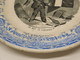 Delcampe - *ANCIENNE ASSIETTE PORCELAINE OPAQUE De GIEN CHEMIN De FER Du NORD BRUXELLES   E - Gien (FRA)