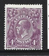 Australia 1918 - 1923 4d Violet KGV Definitive Fine Mint , Small Clean HR - Neufs