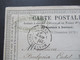 Frankreich Klassik 1873 Ceres EF Carte Postale Stempel K2 Carcassone Und Montpellier Und Absender Stempel - 1849-1876: Periodo Clásico