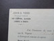 Frankreich 1899 Sage Ganzsache Mit 4 Stempeln Unterschiedliche Stempel Marseille / Gedruckte Firmenkarte John G. Todd - 1877-1920: Periodo Semi Moderno