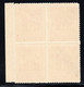 1394. GREECE.1913-1928 POSTAGE DUE. 3 DR. MNH BLOCK OF 4  VERY FINE AND FRESH. - Unused Stamps