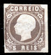 !										■■■■■ds■■ Portugal 1862 AF#14 * King Luiz Imperforated 5 Réis DIE III CERTIFIED (x2601) - Nuovi