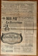 GAZZETTA DI MONDOVI' Del 29/10/1913  - NOTIZIE LOCALI I - PUBBLICITA' D'EPOCA - Da CARRU' * (CUNEO)* Annullo Su LEONI 5 - First Editions