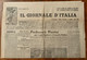 GUERRA ITALI-TURCA - IL GIORNALE D' ITALIA Del 1/1/1912 - NOTIZIE MILITARI - DUDOVICH :VERSO LA TERRA PROMESSA Ed Altro. - First Editions