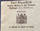 CARL HAGENBECK TIERPARK Brief Germania STELLINGEN HAMBURG 1907>Schweiz (Zoo P.T.BARNUM WILD ANIMALS - Covers & Documents