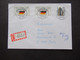 4.10.1990 Berlin (West) Freimarken Sehenswürdigkeiten Nr.835 MiF Mit Deutsche Einheit Einschreiben Berlin 61 Ortsbrief - Covers & Documents