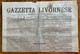 GIORNALE GAZZETTA LIVORNESE Del 16-17/7/19087  IL GRAVE STATO DEL PAPA  ....CON RARE INSERZIONI PUBBLICITARIE - Prime Edizioni