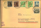 1949, Auslandsbrief Mit MiF Rotaufdruck, Stephan Und 1 Pf. Bauten - Otros & Sin Clasificación