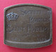 Médaille En Métal Jaune Signée Godefroid Devreese - Belgique - Société Royale Saint-Hubert - 1882 - 1932 - Professionali / Di Società