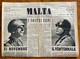 FASCISMO - MALTA Quindicinale  DEL 1/11/1942  ESCE PER LA DURATA DELLA GUERRA  - CARICATURA DI CONSIGLI... - First Editions