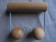 Vintage - Petit Appareil De Massage 2 Poignées Avec Boules En Bois Funny-Relax - Accessoires