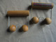 Vintage - Petit Appareil De Massage 2 Poignées Avec Boules En Bois Funny-Relax - Accessoires