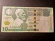 LIBYA 10 DINARS 2004 P 70 USED USADO - Libya