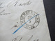 AD Preußen Um 1851 Ganzsachen Umschlag U 1 B WSt.Nr.2  Stempel K2 Naumburg / Mit Taxvermerken! Geldbrief - Entiers Postaux