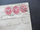 AD Preußen 1865 Ganzsachen Umschlag 1 Silbergroschen U 26 B Mit 2x Zusatzfrankatur Stempel K2 Neustettin - Entiers Postaux