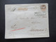 AD Preußen 1865 Ganzsachen Umschlag 3 Silbergroschen U 28 B Stempel Ra2 Fraustadt Recomandirt Und Vermerk Chargé - Entiers Postaux