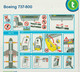 Safety Card Transavia Boeing 737-800 (old Logo) - Scheda Di Sicurezza