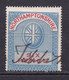GB Fiscal/ Revenue Stamp.  Northamptonshire 6d Blue And Carmine. Barefoot 9 - Fiscale Zegels