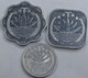 BANGLADESH Different Years Set 3 Coins Shapes UNC - Bangladesch