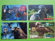 Lot 4 Cartes Téléphonique VIDE - Cabine Téléphone - AIGLE Oiseau Rapace - 1996 1998 - Águilas & Aves De Presa