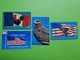 Lot 4 Cartes Téléphonique VIDE - Cabine Téléphone Prépayées - AIGLE Etats-Unis Oiseau Rapace COQ Français DRAPEAU - Eagles & Birds Of Prey