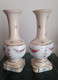Paire De Vases Louis XV Porcelaine. Couleuvre Rouge Albert Laurent. Années 30. - Jarrones