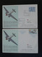 Lettre Vol Special Flight (x2) Lisbon Angola 25 Ans De Service TAP Air Portugal 1971 - Briefe U. Dokumente