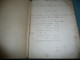 FORMULES DE NOTARIAT NOTAIRE CAHIER D'ETUDIANT AVEC MODELES DE DOCUMENTS OFFICIELS ET QUELQUES MANUSCRITS DEBUT XXè - Recht