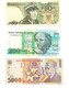 3  BILLETS NEUFS DU MONDE REF 2011 - Kilowaar - Bankbiljetten