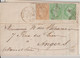 1872 - MIXTE CERES / EMPIRE Sur LETTRE De PARIS ETOILE 22 => ANGERS - 1871-1875 Ceres