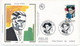 Delcampe - FRANCE => 6 Enveloppes FDC - Série Des Musiciens 1992 - Franck, Satie, Schmitt, Honnegger, Auric, Taillefere... - 1990-1999