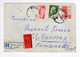 1968. YUGOSLAVIA,BOSNIA,BANJA LUKA,EXPRESS RECORDED STATIONERY COVER,MIXED FRANKING,TPO 5 AT THE BACK - Interi Postali