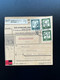 GERMANY 1963 PARCEL CARD HEILBRONN TO URBAR 27-08-1963 DUITSLAND DEUTSCHLAND - Covers & Documents