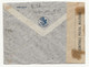 AIR FRANCE 1940 Argentina France Air Mail Cover QF Commission DEESSE ASSISE Without Ovoid Cachet Examiner Number - Storia Postale