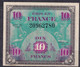 France - 1944 - 10  F -..P116a....UNC- - 1944 Flag/France