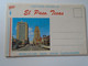 D193568 CPM AK  Postcard  - FOLDER Booklet  Leporello  -EL PASO  TEXAS  Airport Downtown Biggs Airforce Base Ca1950-1960 - El Paso