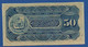 DOMINICAN REPUBLIC - Banco De La Compania De Credito - P.S102r – 50 Centavos 1880 UNC-, Serie 030525 - Dominicana