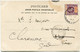 SINGAPOUR CARTE POSTALE -SINGAPORE DEPART SINGAPORE OC 12 1903 POUR LA FRANCE - Singapour (...-1959)