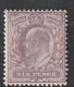 Grande Bretagne - N°114 * (1902-10) Edouard VII - 6d Violet - Ungebraucht