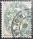 N°111c. Type Blanc 5c. Vert-bleu. Cachet De 1903 à Paris. T.B... - 1900-29 Blanc