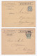 2 Enveloppes 1902, A, FOULQUIE  Fers, Fontes Et Quincaillerie  Béziers Hérault - Cartas & Documentos