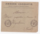 Enveloppe 1905 , AMÉDÉE CARRATIE  Bourrelier Et Propriétaire  , Sérignan  Hérault - Covers & Documents