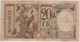 DJIBOUTI  "FRENCH Somaliland"  20 Francs  P7b  (ND 1928-38  Woman + Butterflies & Peacock At Back) - Dschibuti