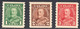 Canada 1935 Coils, Mint Mounted, Sc# 228-230, SG 352-354, - Ongebruikt