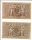 Allemagne - Lot 8 Billets 1000 Mark  . Année 1910. - 1000 Mark