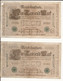 Allemagne - Lot 8 Billets 1000 Mark  . Année 1910. - 1.000 Mark