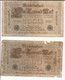 Delcampe - Allemagne - Lot 8 Billets 1000 Mark  . Année 1910. - 1000 Mark