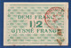 ALBANIA -  P.S145c – 1/2 Franc 1917 -  XF, Serie C 05582 - Albanie